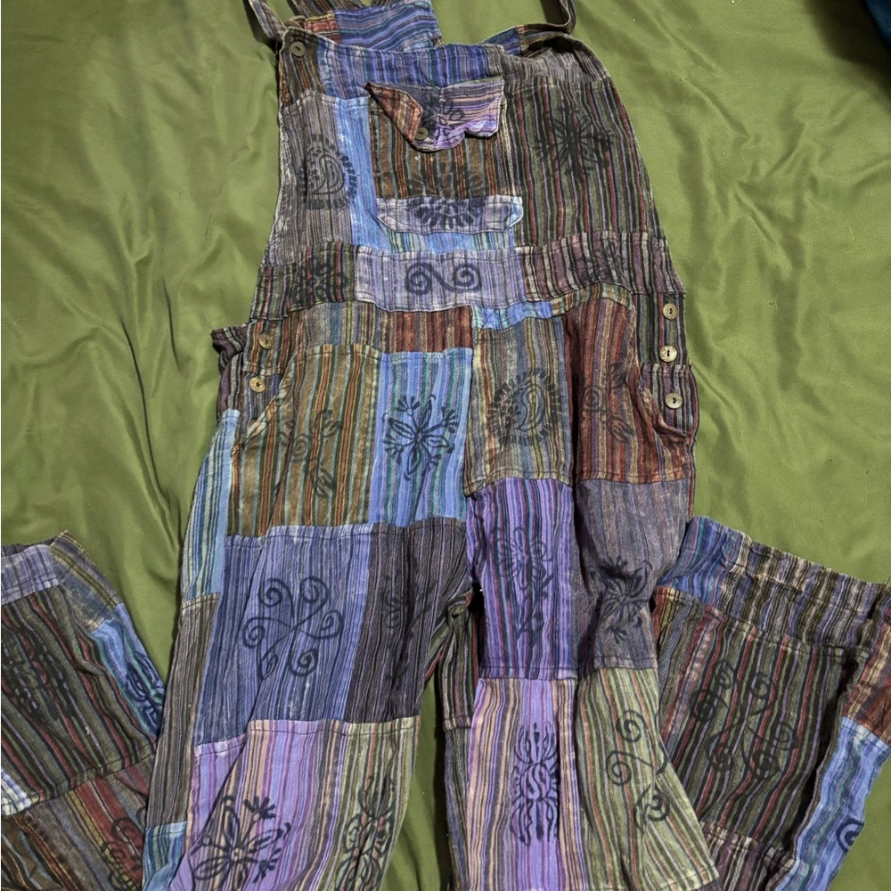 Gypsy Rose Patchwork Overalls